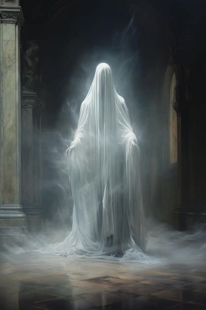 Premium AI Image Apparition Ghost Soul Or Spirit Of A Dead Person