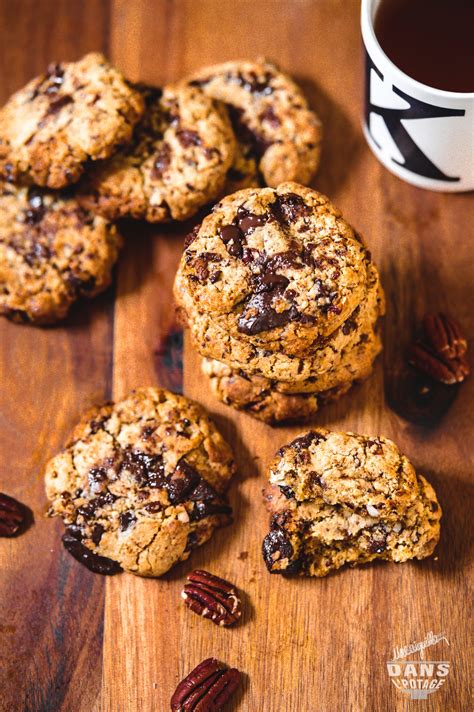 Cookies moelleux aux pépites de chocolat et noix de pécan Une