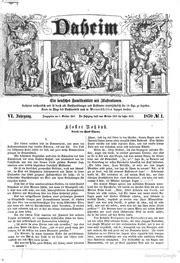 Daheim Ein Deutsches Familienblatt Mit Illustrationen Von