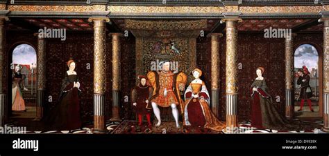 The Family of Henry VIII: An Allegory of the Tudor Succession. Oil on ...