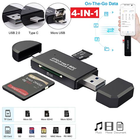 USB C 3 0 Speicherkarten Karten Leser SD Card Reader Micro SD