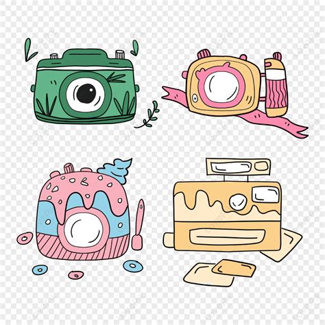 gambar ikon kamera lucu kartun berwarna warnimenyenangkansenang
