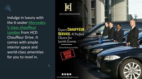PPT - Hire Luxury Van Rental with Driver from HCD Chauffeur Drive ...