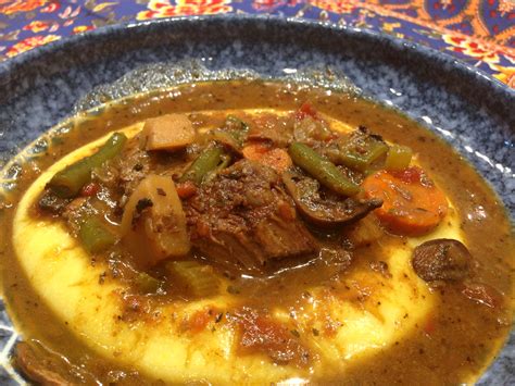 Italian Beef Stew Over Polenta Life Of The Party Always