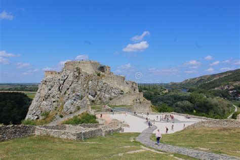 Ruins of Devin Castle in Slovakia in the West of Bratislava, Europe ...