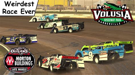 Iracing Volusia Woo Super Late Models Weirdest Race Ever Youtube