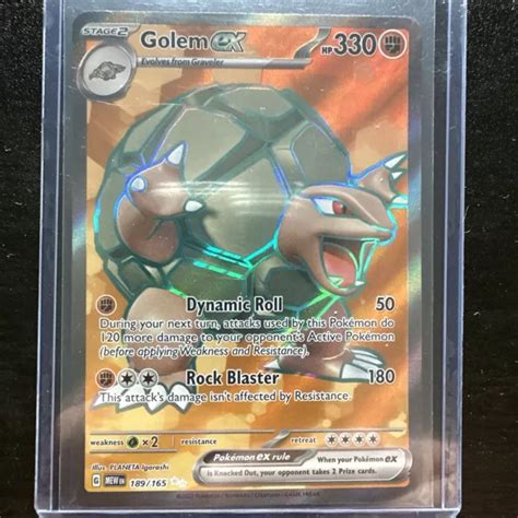 POKÉMON TCG GOLEM ex Scarlet Violet 151 189 165 Holo Ultra Rare 30