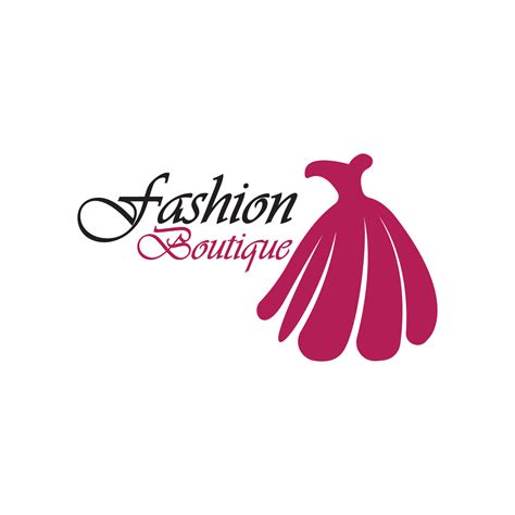 Beautiful Dress Woman Logo Simple Creative For Boutique Fashion Shop