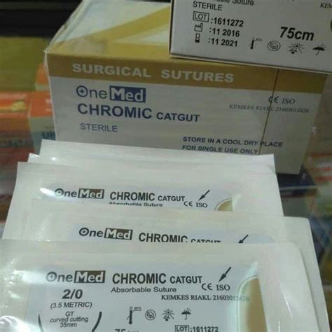 Benang Jahit Catgut Chromic No 6 OneMed