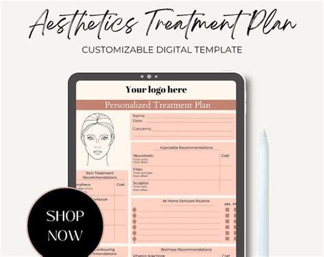 Aesthetics Treatment Plan Etsy