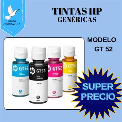 Tintas Hp Gen Ricas Modelo Gt Grupo Chrisami