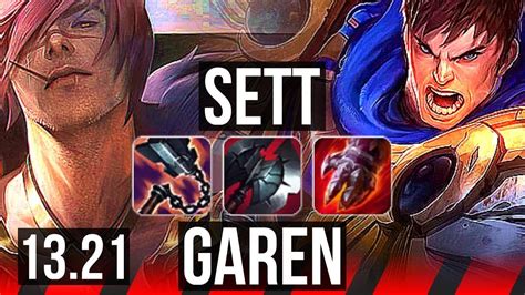 Sett Vs Garen Top 2500 Games 20m Mastery 728 Euw Master