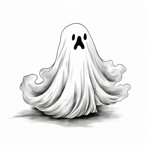 Dibujo De Fantasmas De Halloween Para Niños Y Adultos Foto Premium