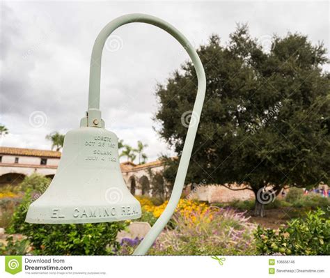 El Camino Real Bell In San Juan Capistrano Mission Stock Photo Image