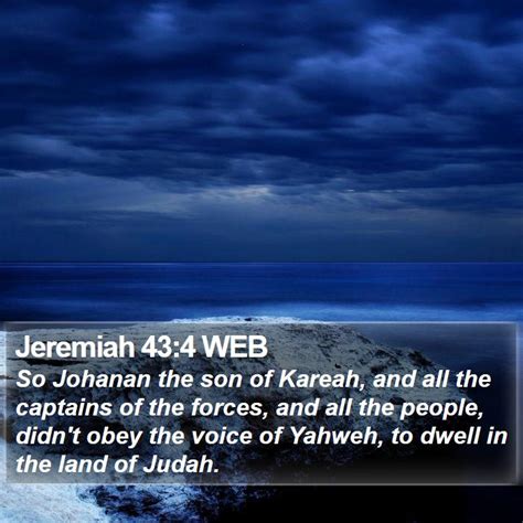 Jeremiah Web So Johanan The Son Of Kareah And All The