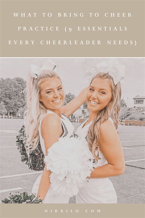 What To Bring To Cheer Practice (9 Things You'll Need!) — Nikki Lo