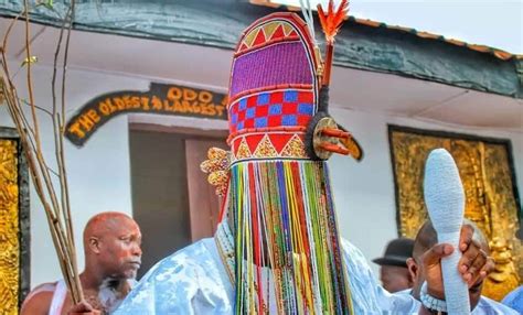 Olojo Festival 2018 When Ooni Ife Offered Prayers With Oldest Ancient