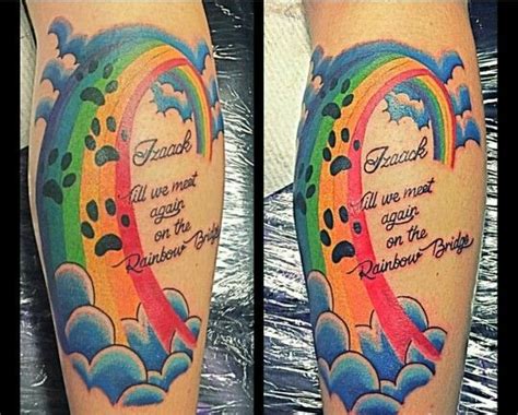 rainbow bridge cat tattoo - Kattie Shay