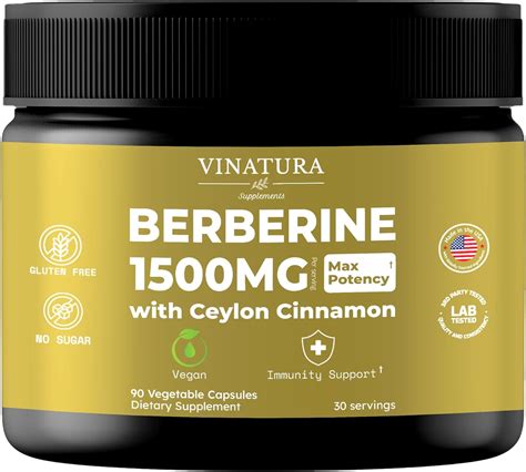 Amazon Vinatura Berberine Mg With Ceylon Cinnamon Berberine