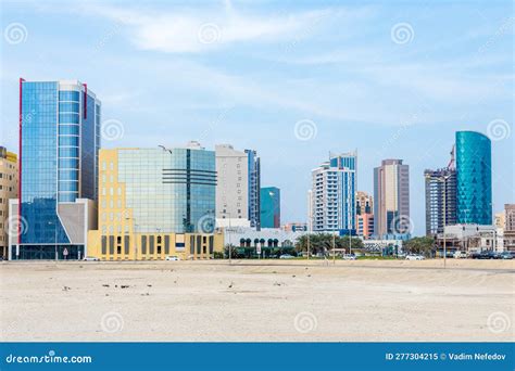 Modern Buildings in Downtown of Manama, Bahrain Stock Image - Image of ...