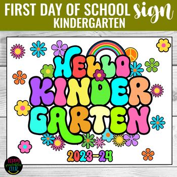 2023 First Day of School Sign Kindergarten I Back to School Sign I ...