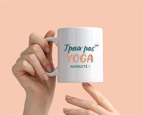 Mug personnalisé J peux pas j ai yoga Cadeaux