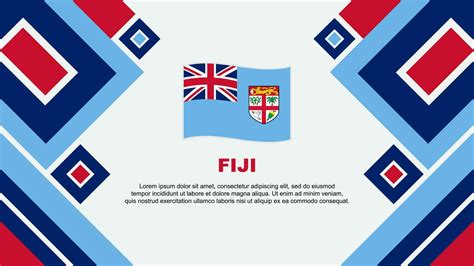 Fiji Flag Abstract Background Design Template Fiji Independence Day