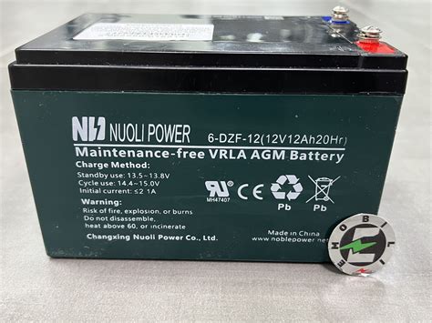 Аккумулятор 12V 12Ah, NUOLI POWER, клеммы под болтик (ID#1690289887 ...