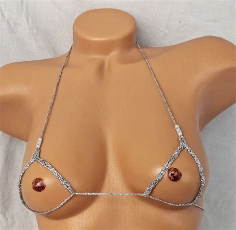 Gift Sexy Extreme Micro Bikini Silver Micro Thong Extreme Bikini Ebay