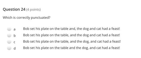 Which sentence is punctuated correctly? - Brainly.com