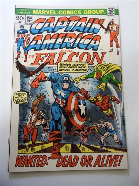 Captain America Vg Condition Moisture Stain Bc Comic