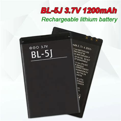 BL 5J Lithium Ion Bl5J Battery 1200mAh For Nokia X1 01 X6 5230 5233