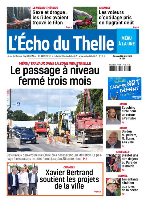 L Echo Du Thelle Du Juin