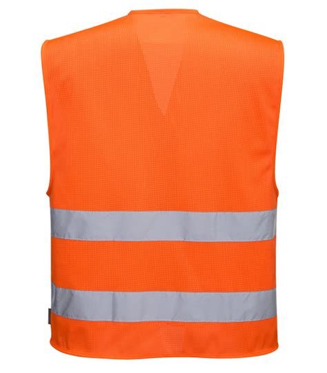 Gilet Bandes Hi Vis Meshair De Travail Orange Portwest Achat Vente