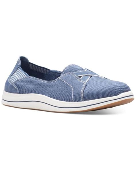 Clarks Breeze Skip Cloudsteppers Sneakers in Denim (Blue) | Lyst