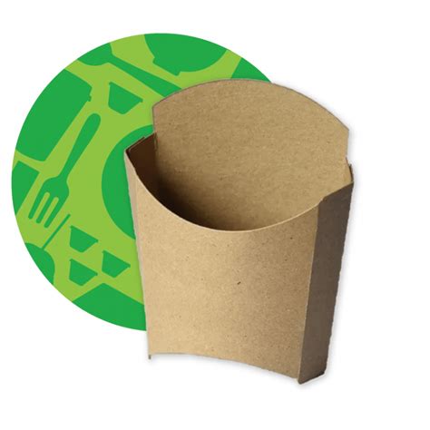 Estuche Papas Fritas Mediano Compost X450 Food Packaging