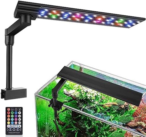 Luce Acquario Zingbabu Cm W Lampada Acquario Led Timer Luce