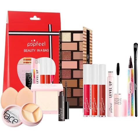 Kit De Maquillage Complet Coffret Cadeau Coffrets Maquillage Trousse De Maquillage Avec Palette