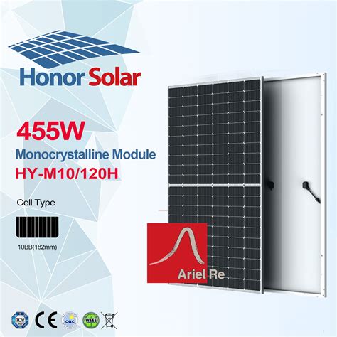 455W Monocrystalline Bifacial Double Glass Half Cut 120 Solar Cells