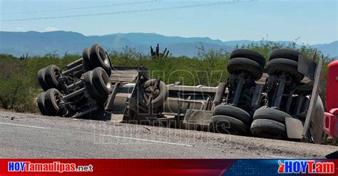 Hoy Tamaulipas Accidente En Tamaulipas Vuelca Pipa Cargada Con 30 Mil