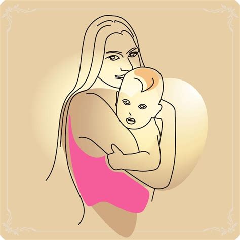 Premium Vector Mother And Daughter Love Illustration Mother Hugs