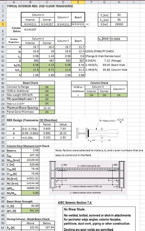 Excel Spreadsheet Design For Engineering Calculations Civil