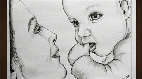 Як намалювати маму та малюка – милий та емоційний малюнок до Дня матері ...