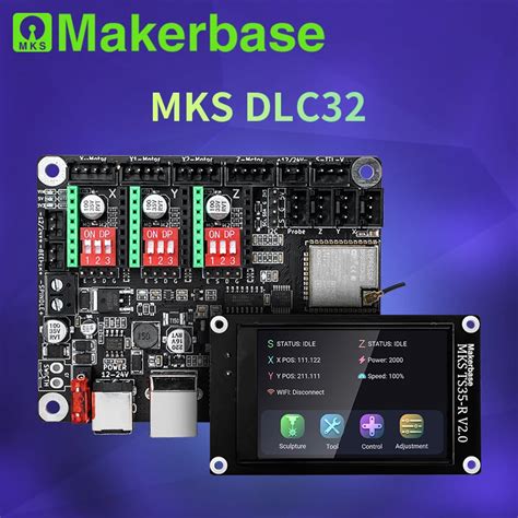 Makerbase Contr Leur Hors Ligne Mks Dlc Esp Bits Wifi Grbl Tft