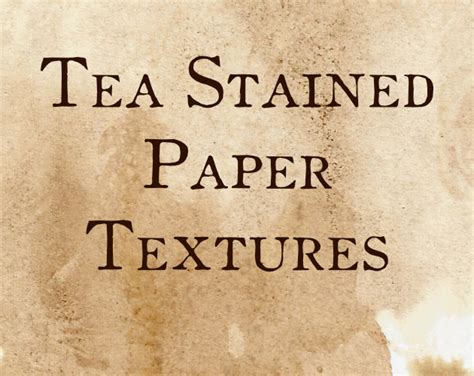 Tea Stained Paper Textures By Majcher Arcana