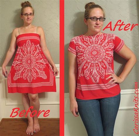 Pink Print Tee Before After Restyle Clothes Upcycle Clothes