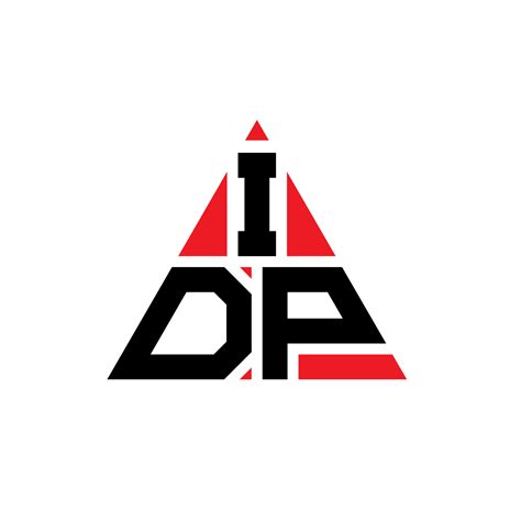 IDP triangle letter logo design with triangle shape. IDP triangle logo design monogram. IDP ...