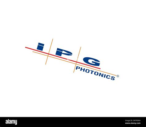 IPG Photonics, rotated logo, white background B Stock Photo - Alamy