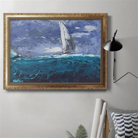 Longshore Tides Sail Ho I Picture Frame Painting On Canvas Wayfair