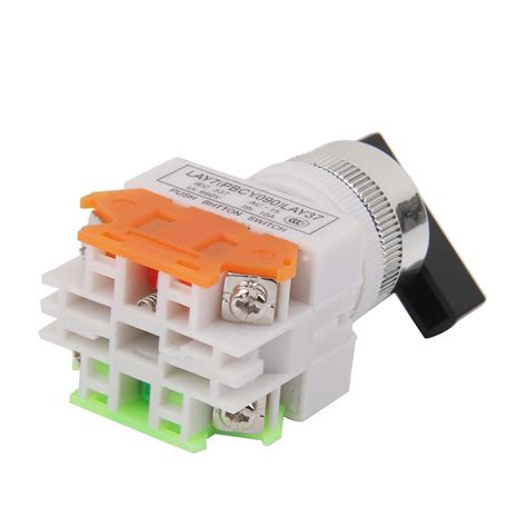 660V 10A 3 Position Emergency Stop Self Locking Switch Rotary Switch